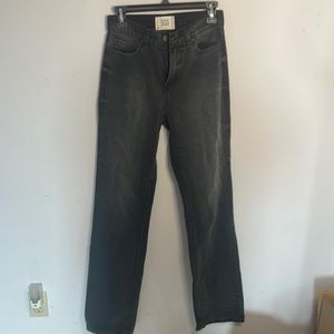 BDG black high rise slim bootcut jeans